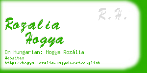 rozalia hogya business card